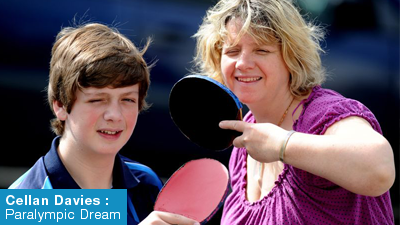Cellan Davies Paralympics Dreams in Table Tennis